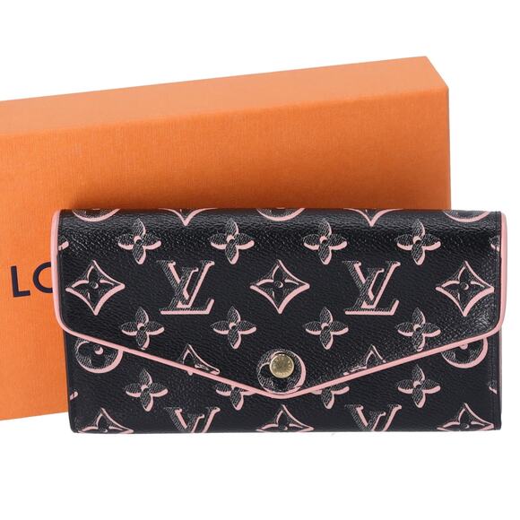 Louis Vuitton Handbags - Louis Vuitton Fall For You Sarah Long Wallet M81477 Black Pink